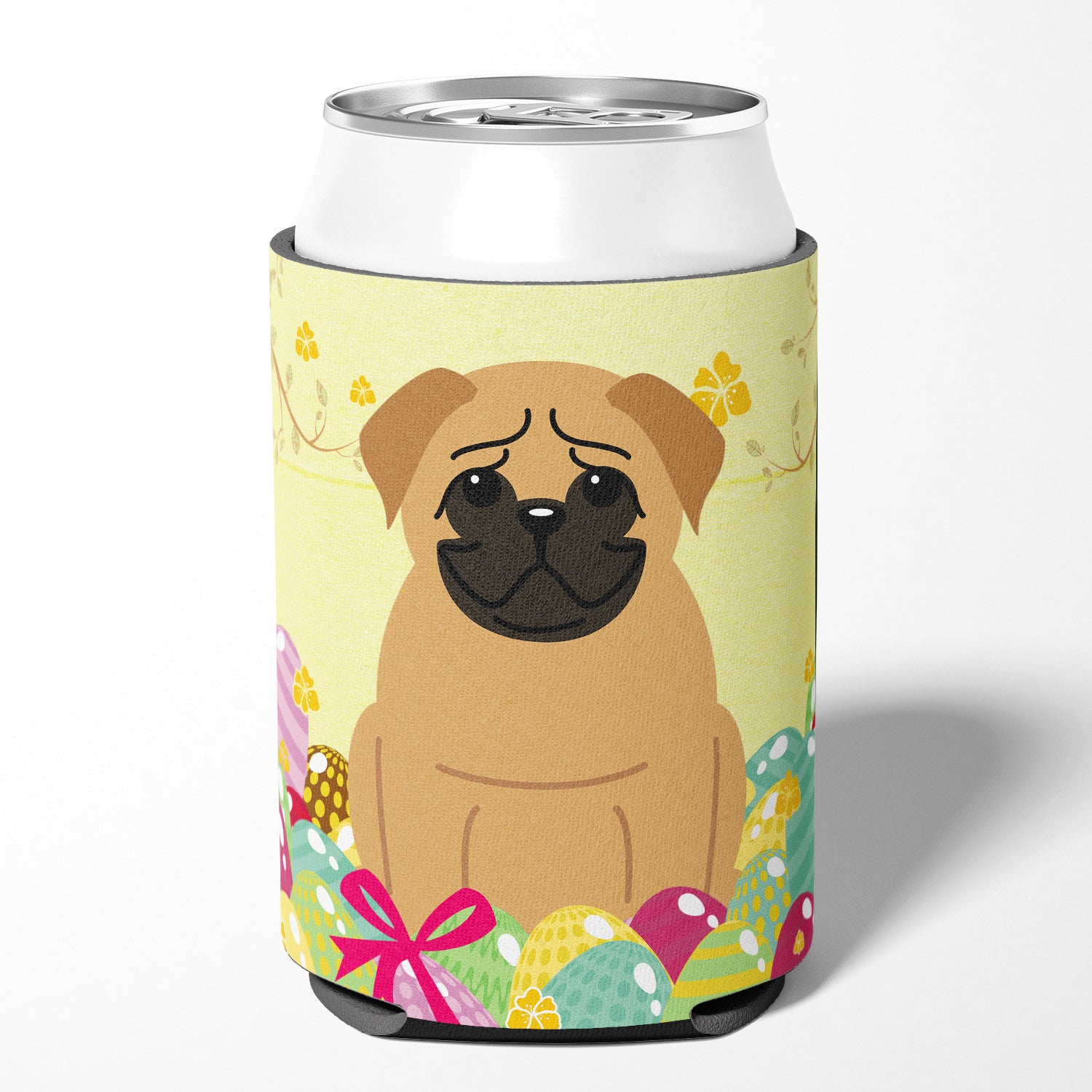 Easter Eggs Pug Brown Can or Bottle Hugger BB6007CC  the-store.com.