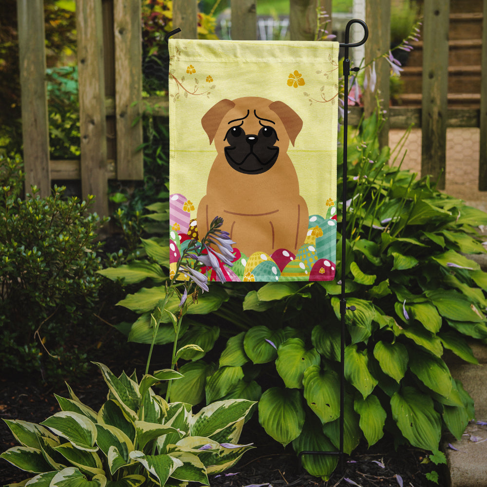 Easter Eggs Pug Brown Flag Garden Size BB6007GF  the-store.com.