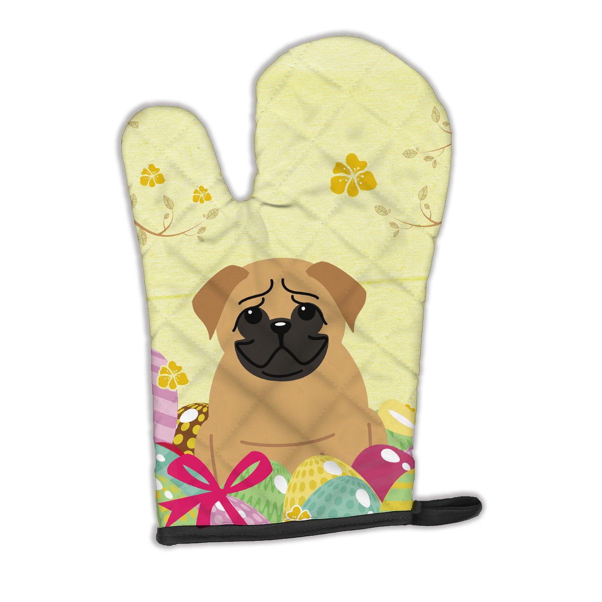 Easter Eggs Pug Brown Oven Mitt BB6007OVMT  the-store.com.