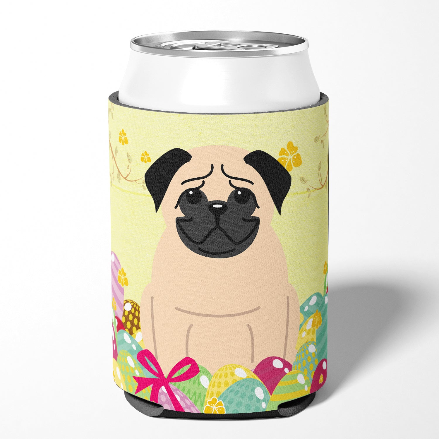 Easter Eggs Pug Fawn Can or Bottle Hugger BB6008CC  the-store.com.