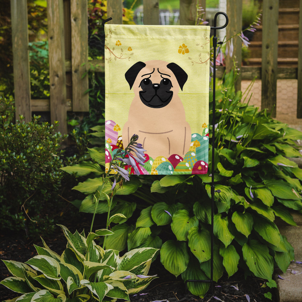 Easter Eggs Pug Fawn Flag Garden Size BB6008GF  the-store.com.