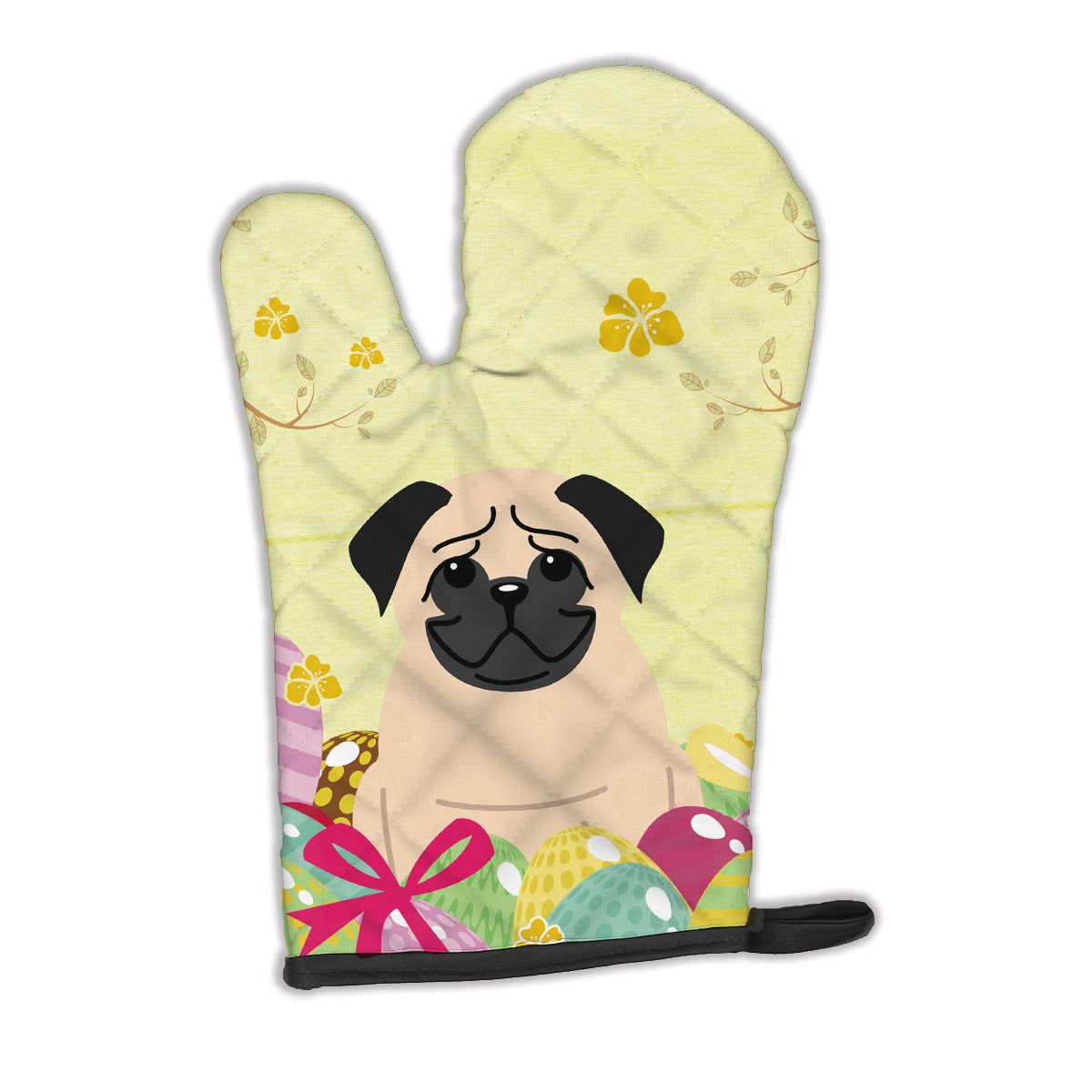 Easter Eggs Pug Fawn Oven Mitt BB6008OVMT  the-store.com.