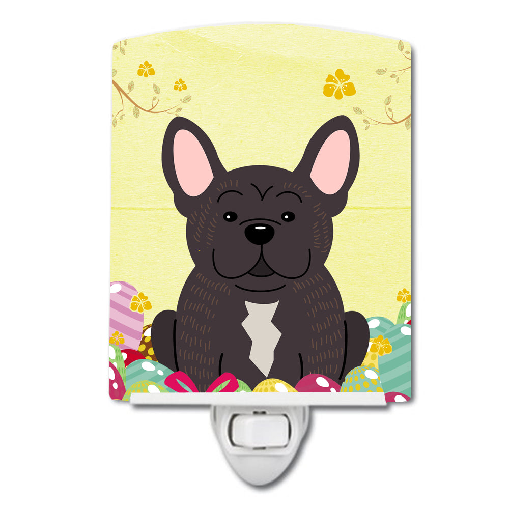 Easter Eggs French Bulldog Brindle Ceramic Night Light BB6009CNL - the-store.com