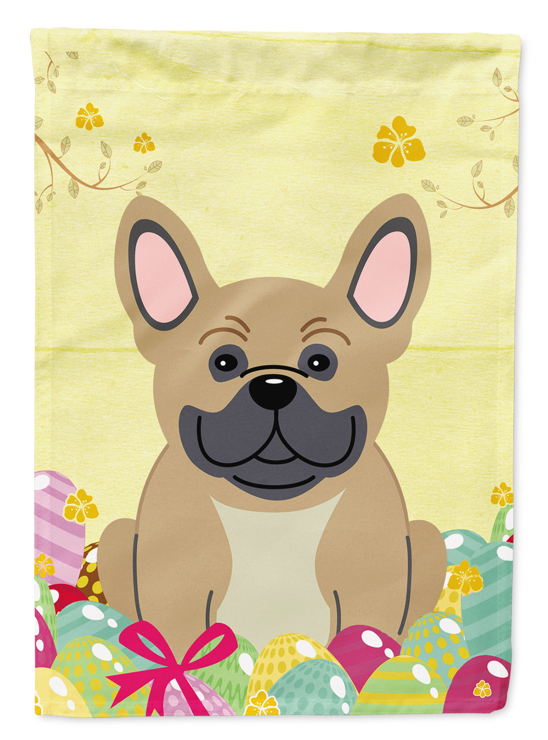 Easter Eggs French Bulldog Cream Flag Garden Size BB6010GF  the-store.com.