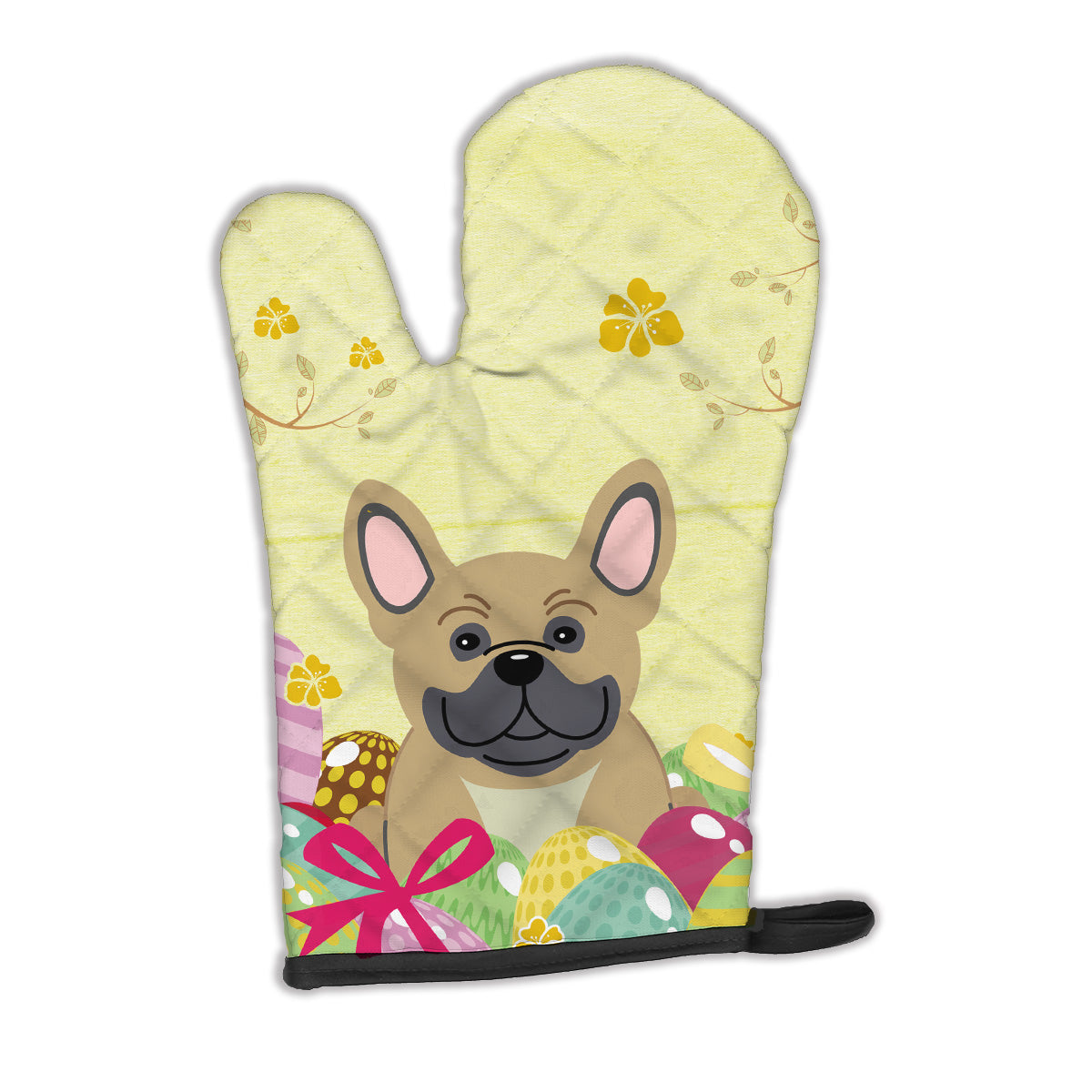 Easter Eggs French Bulldog Cream Oven Mitt BB6010OVMT  the-store.com.