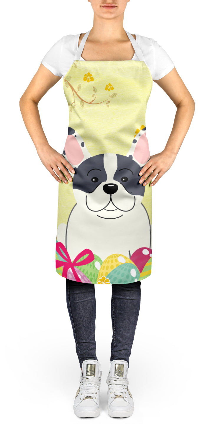 Easter Eggs French Bulldog Piebald Apron BB6011APRON  the-store.com.