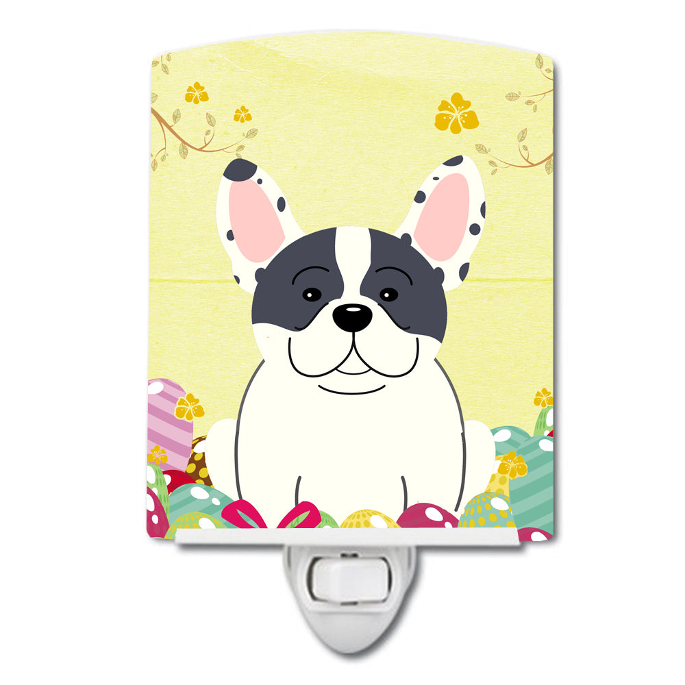 Easter Eggs French Bulldog Piebald Ceramic Night Light BB6011CNL - the-store.com