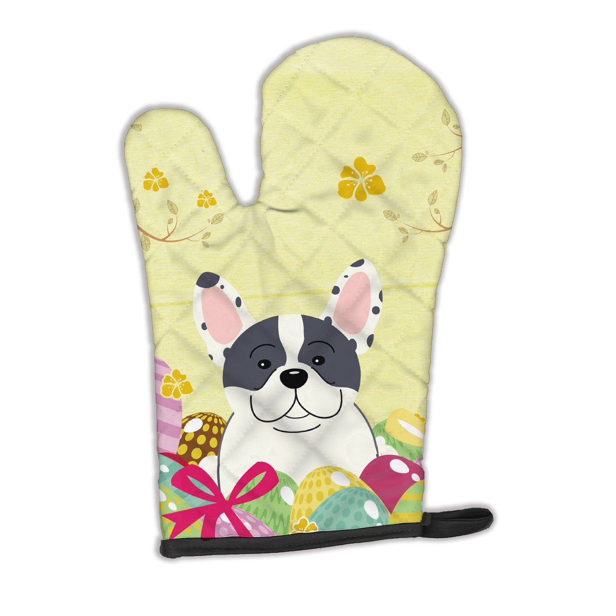 Easter Eggs French Bulldog Piebald Oven Mitt BB6011OVMT  the-store.com.