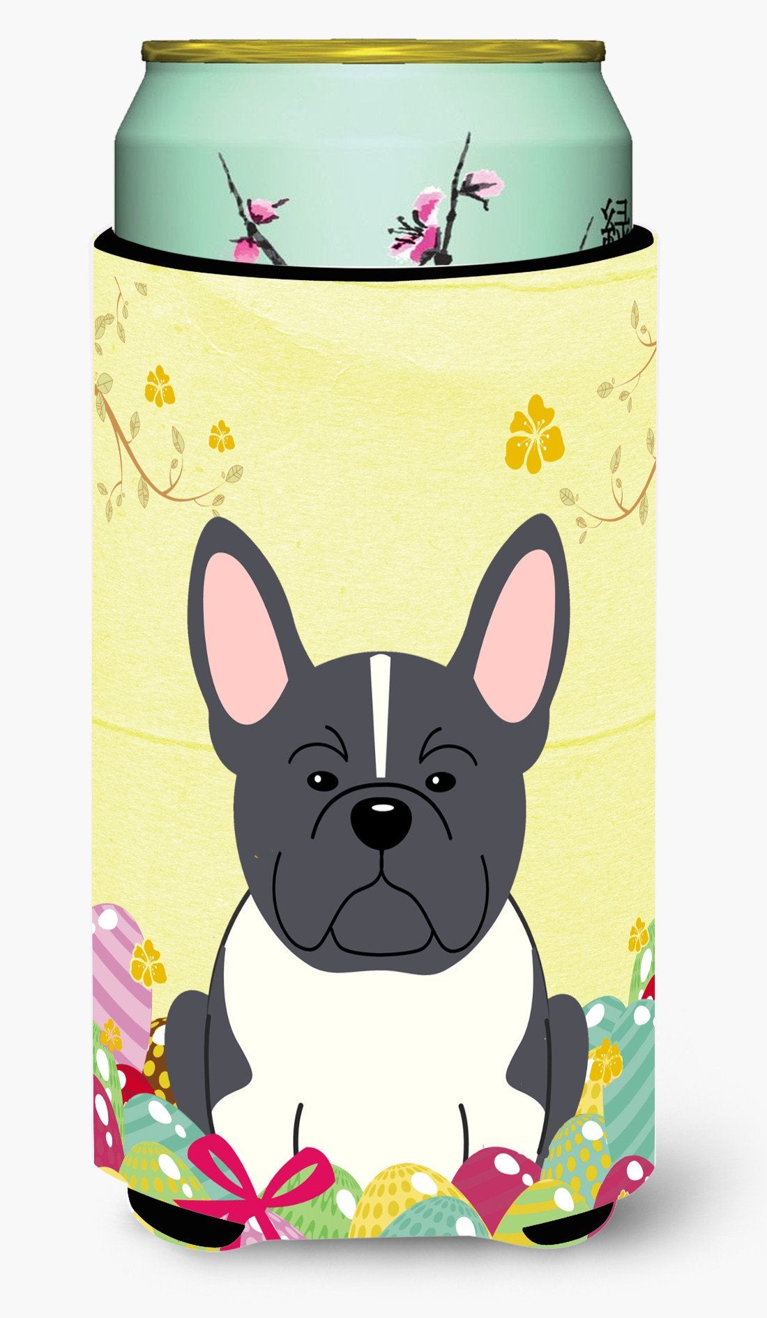 Easter Eggs French Bulldog Black White Tall Boy Beverage Insulator Hugger BB6012TBC by Caroline's Treasures