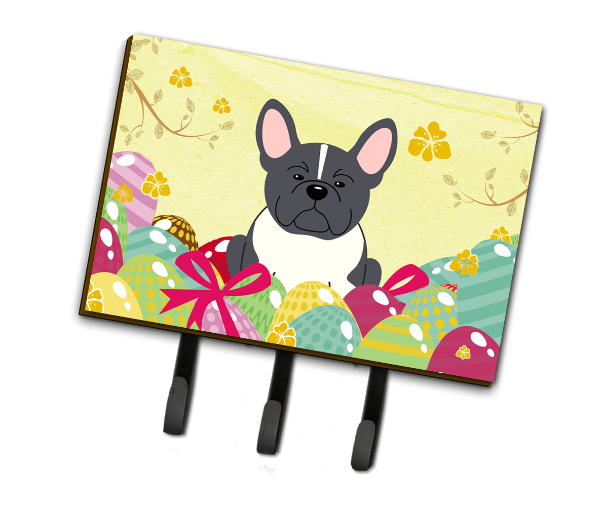 Easter Eggs French Bulldog Black White Leash or Key Holder BB6012TH68  the-store.com.