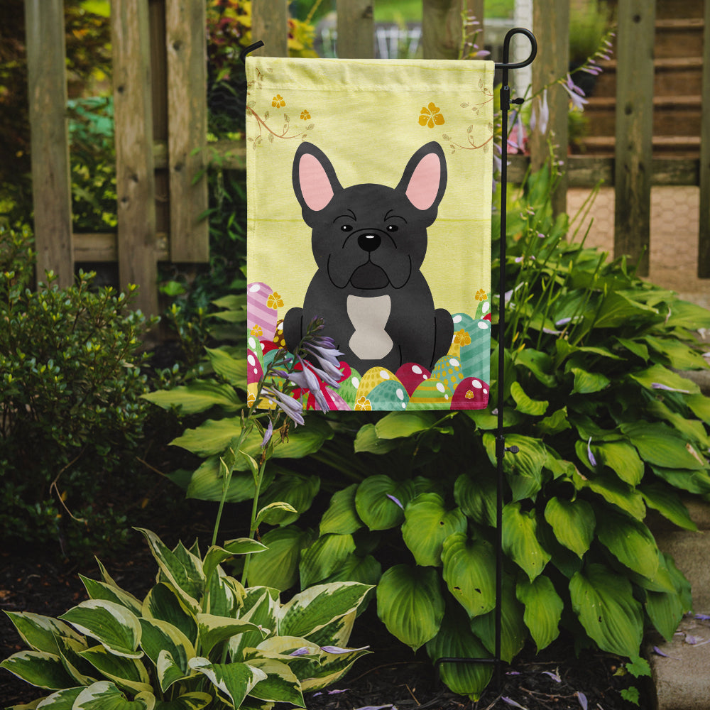 Easter Eggs French Bulldog Black Flag Garden Size BB6014GF  the-store.com.