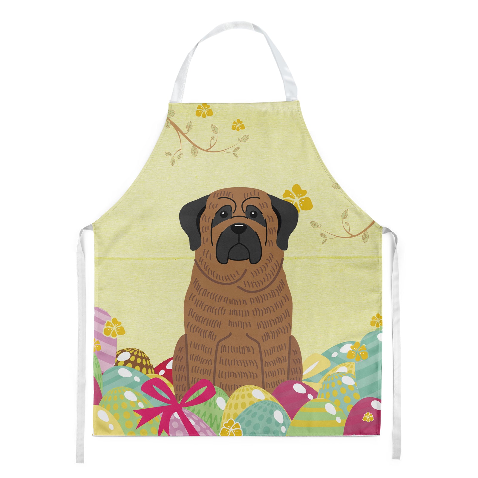 Easter Eggs Mastiff Brindle Apron BB6015APRON  the-store.com.