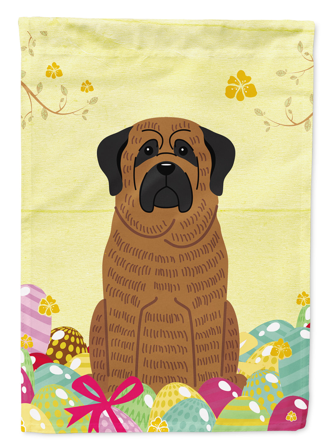 Easter Eggs Mastiff Brindle Flag Garden Size BB6015GF  the-store.com.