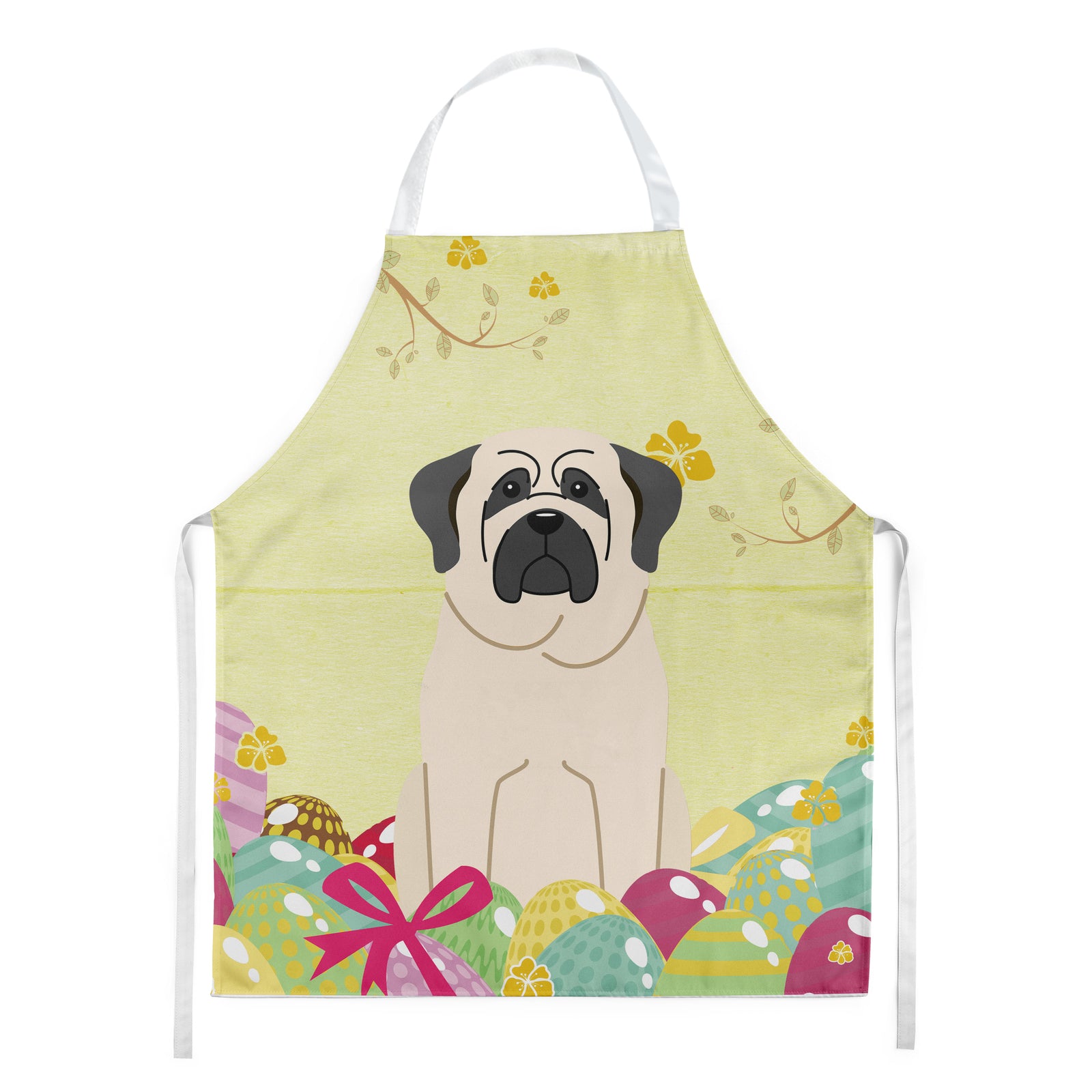 Easter Eggs Mastiff White Apron BB6017APRON  the-store.com.