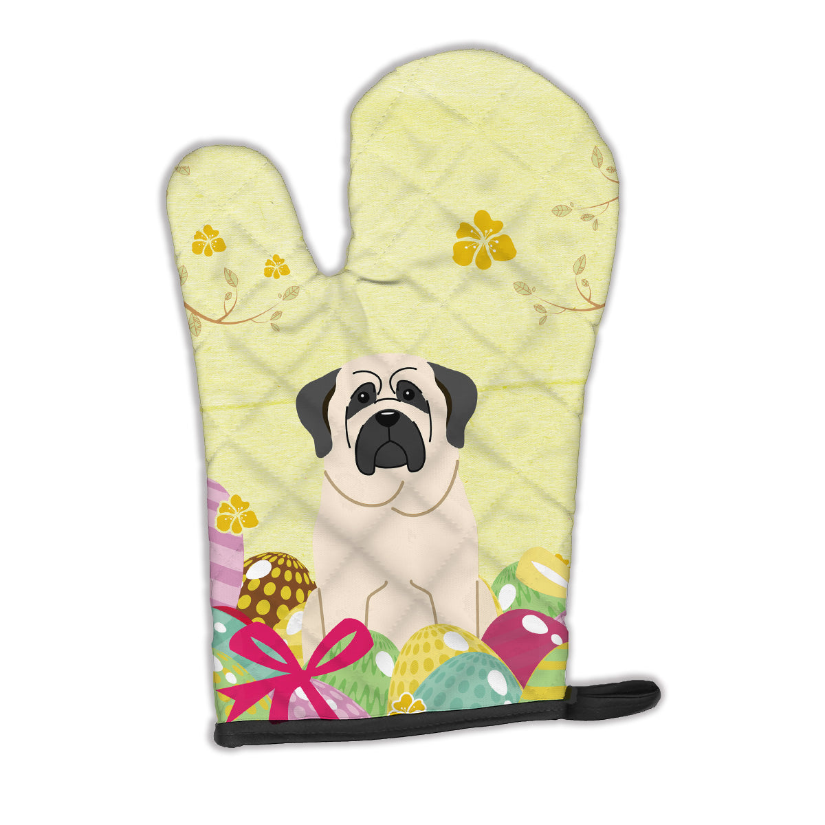 Easter Eggs Mastiff White Oven Mitt BB6017OVMT  the-store.com.