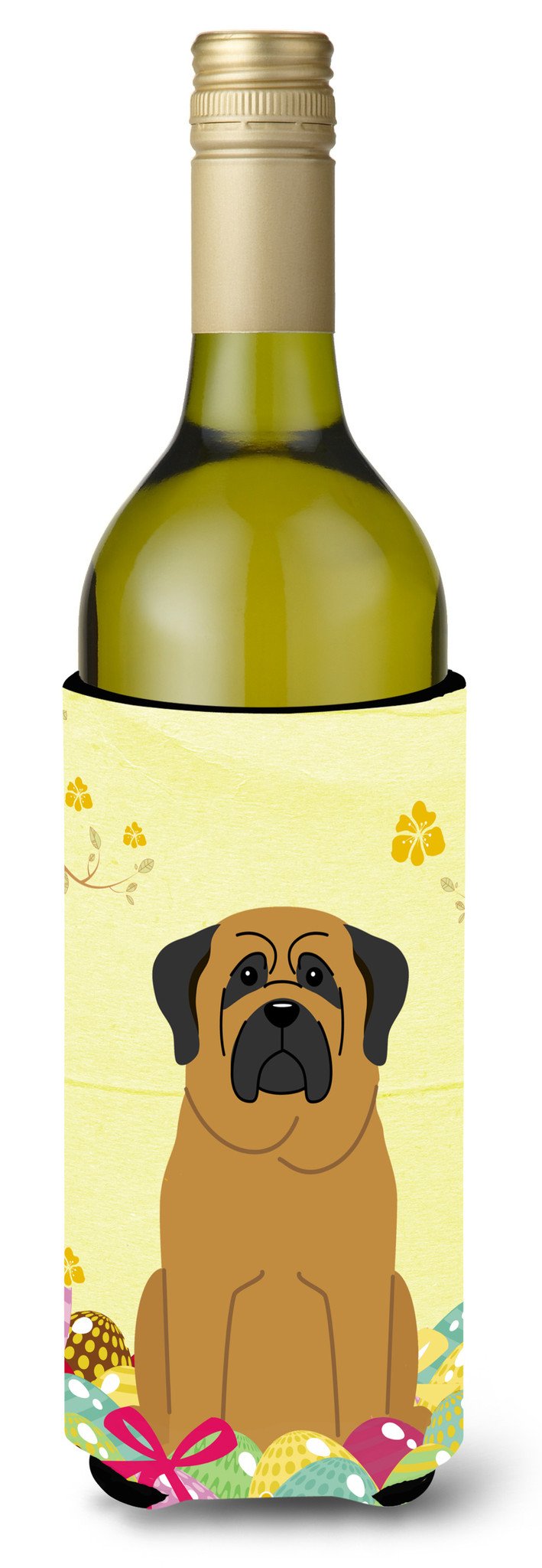 Easter Eggs Mastiff Wine Bottle Beverge Insulator Hugger BB6018LITERK by Caroline's Treasures