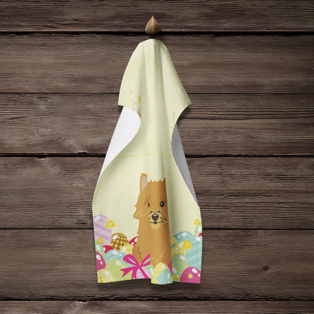 Easter Eggs Norwich Terrier Kitchen Towel BB6020KTWL - the-store.com