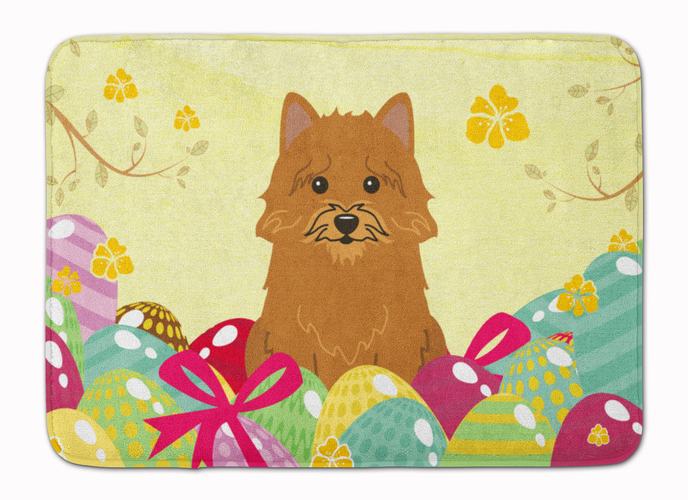 Easter Eggs Norwich Terrier Machine Washable Memory Foam Mat BB6020RUG - the-store.com