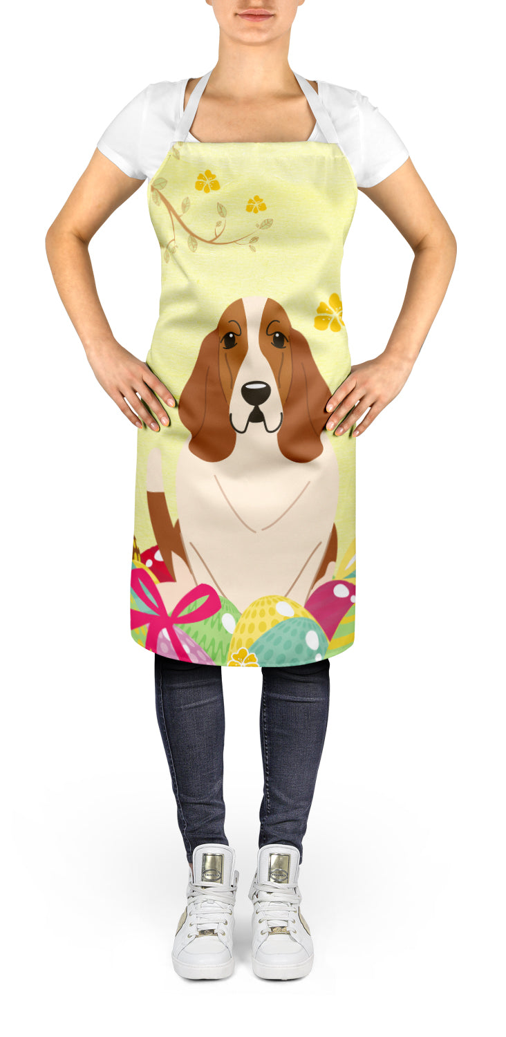 Easter Eggs Basset Hound Apron BB6021APRON  the-store.com.