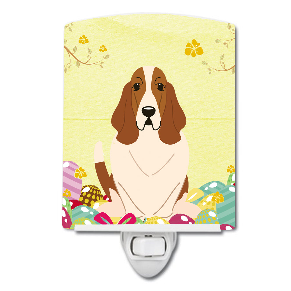 Easter Eggs Basset Hound Ceramic Night Light BB6021CNL - the-store.com