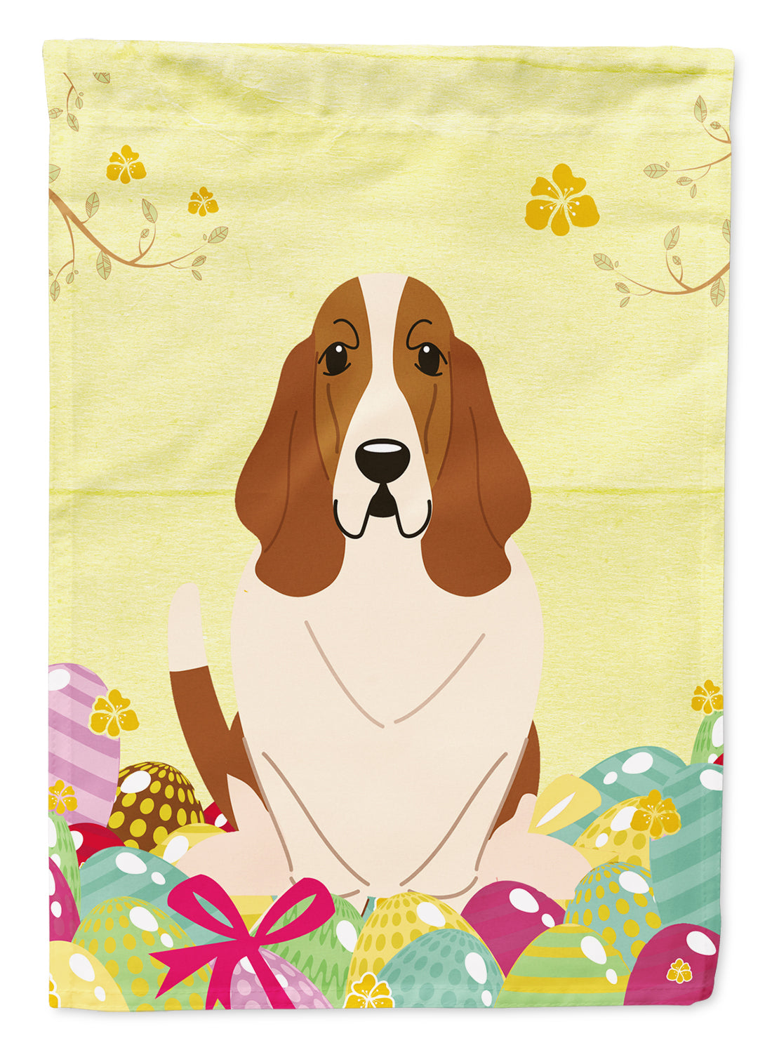 Easter Eggs Basset Hound Flag Garden Size BB6021GF  the-store.com.