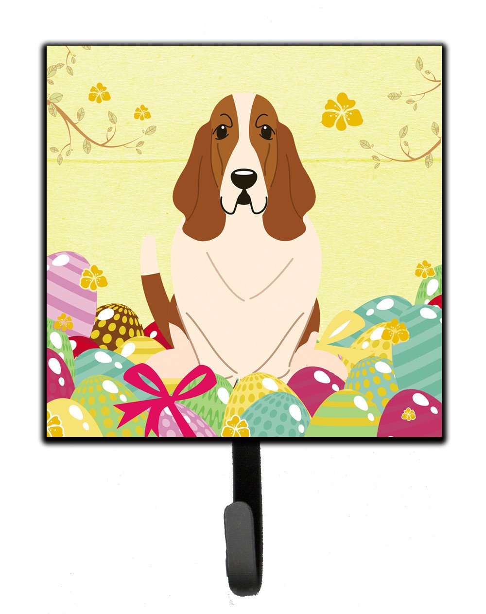 Easter Eggs Basset Hound Leash or Key Holder BB6021SH4 by Caroline's Treasures