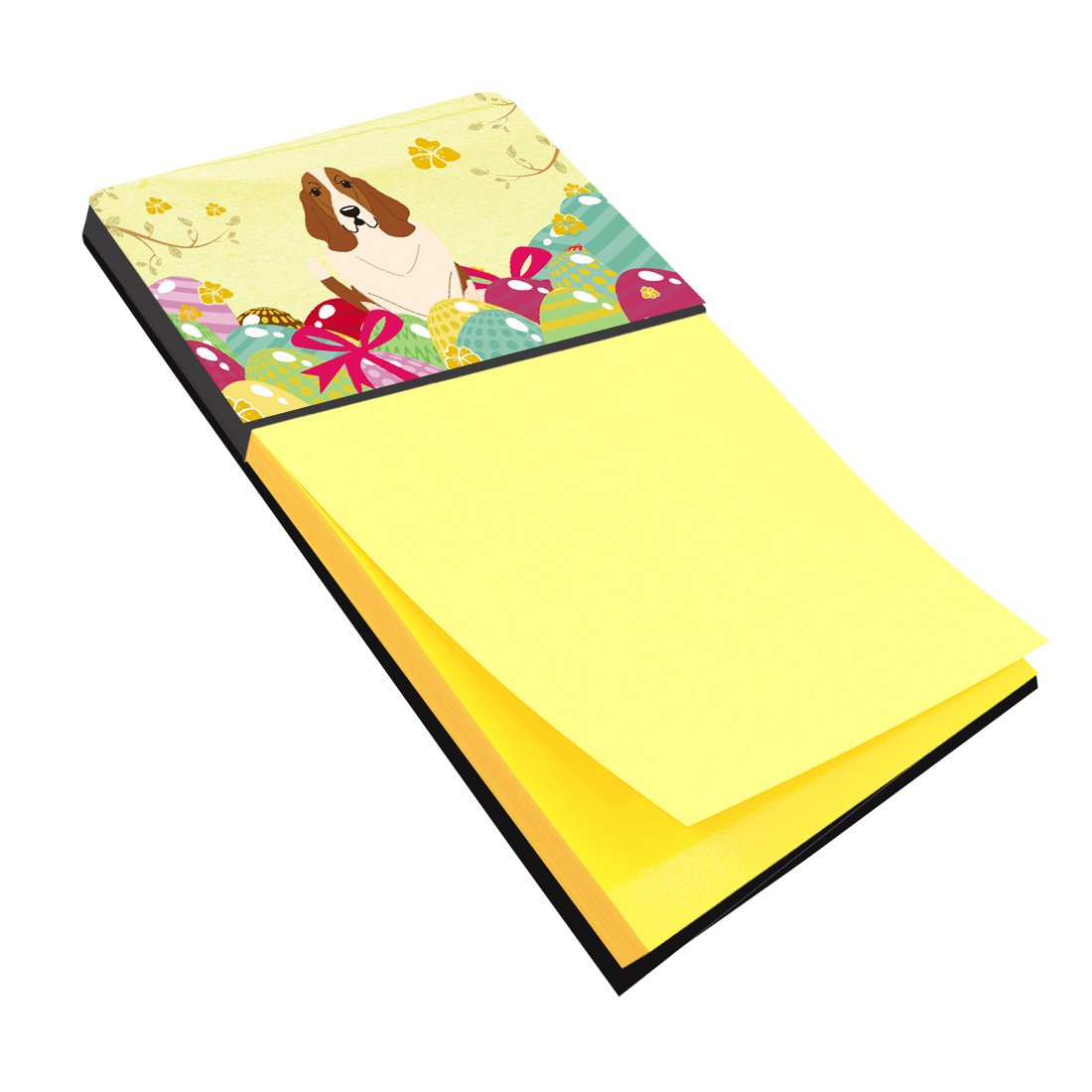 Easter Eggs Basset Hound Sticky Note Holder BB6021SN by Caroline's Treasures