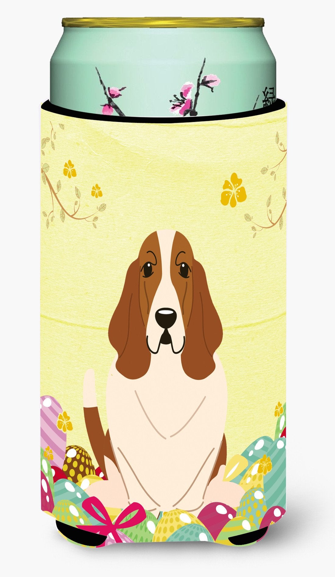 Easter Eggs Basset Hound Tall Boy Beverage Insulator Hugger BB6021TBC by Caroline&#39;s Treasures