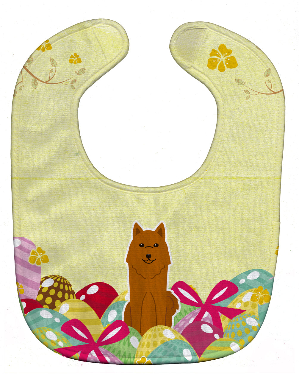 Easter Eggs Karelian Bear Dog Baby Bib BB6022BIB - the-store.com