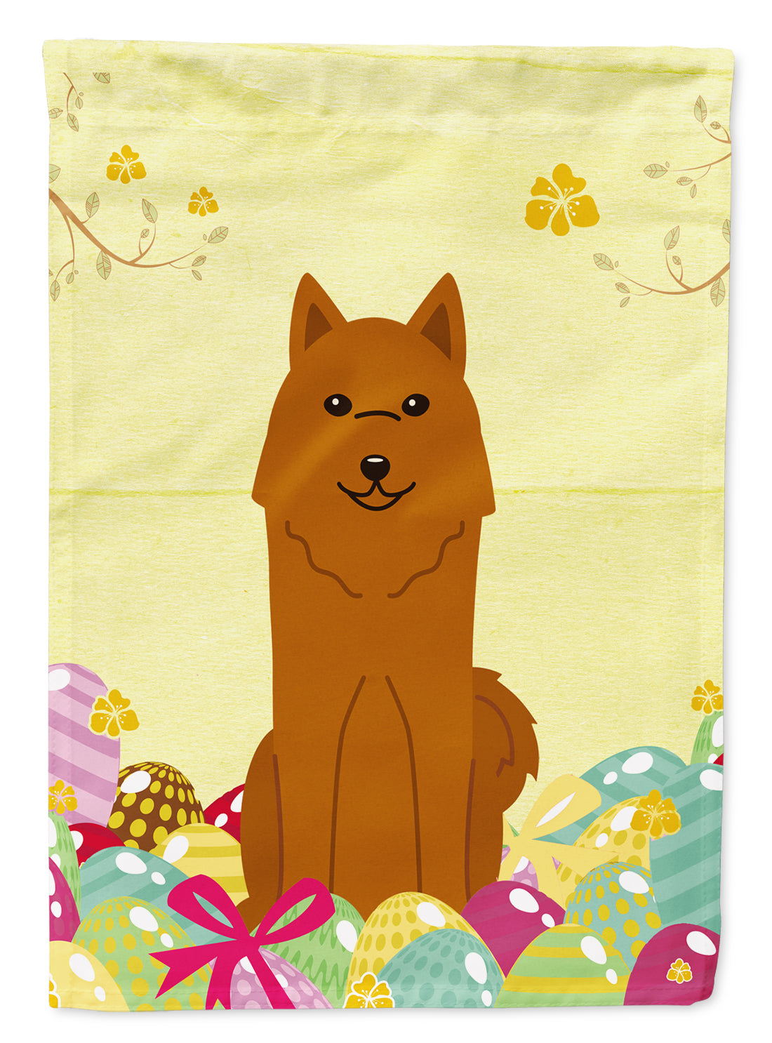 Easter Eggs Karelian Bear Dog Flag Garden Size BB6022GF  the-store.com.