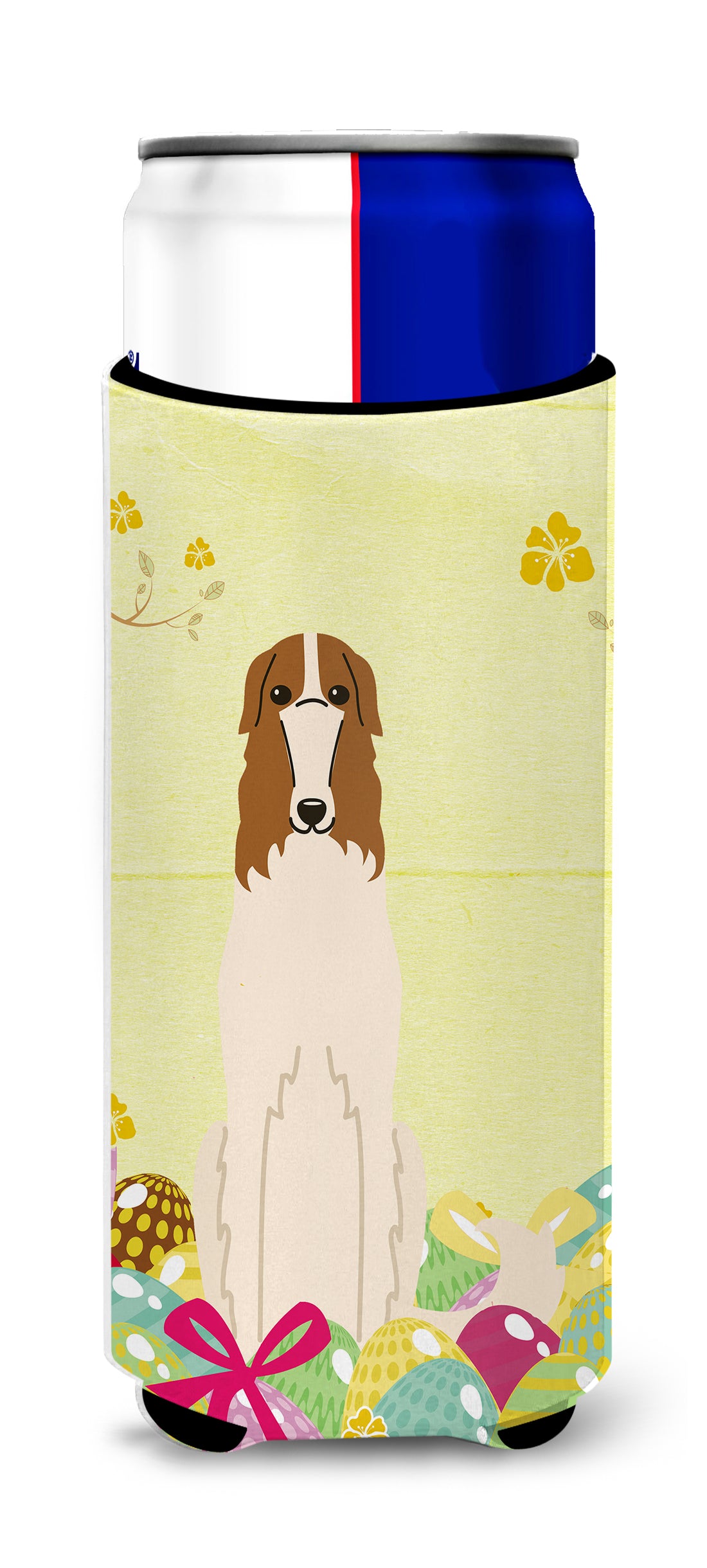 Easter Eggs Borzoi  Ultra Hugger for slim cans BB6023MUK  the-store.com.