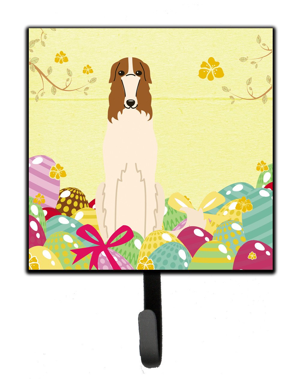 Easter Eggs Borzoi Leash or Key Holder BB6023SH4 by Caroline&#39;s Treasures