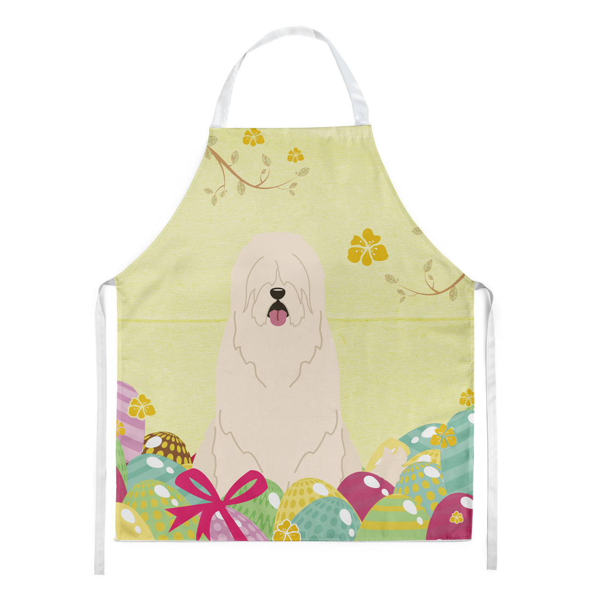 Easter Eggs South Russian Sheepdog Apron BB6024APRON  the-store.com.