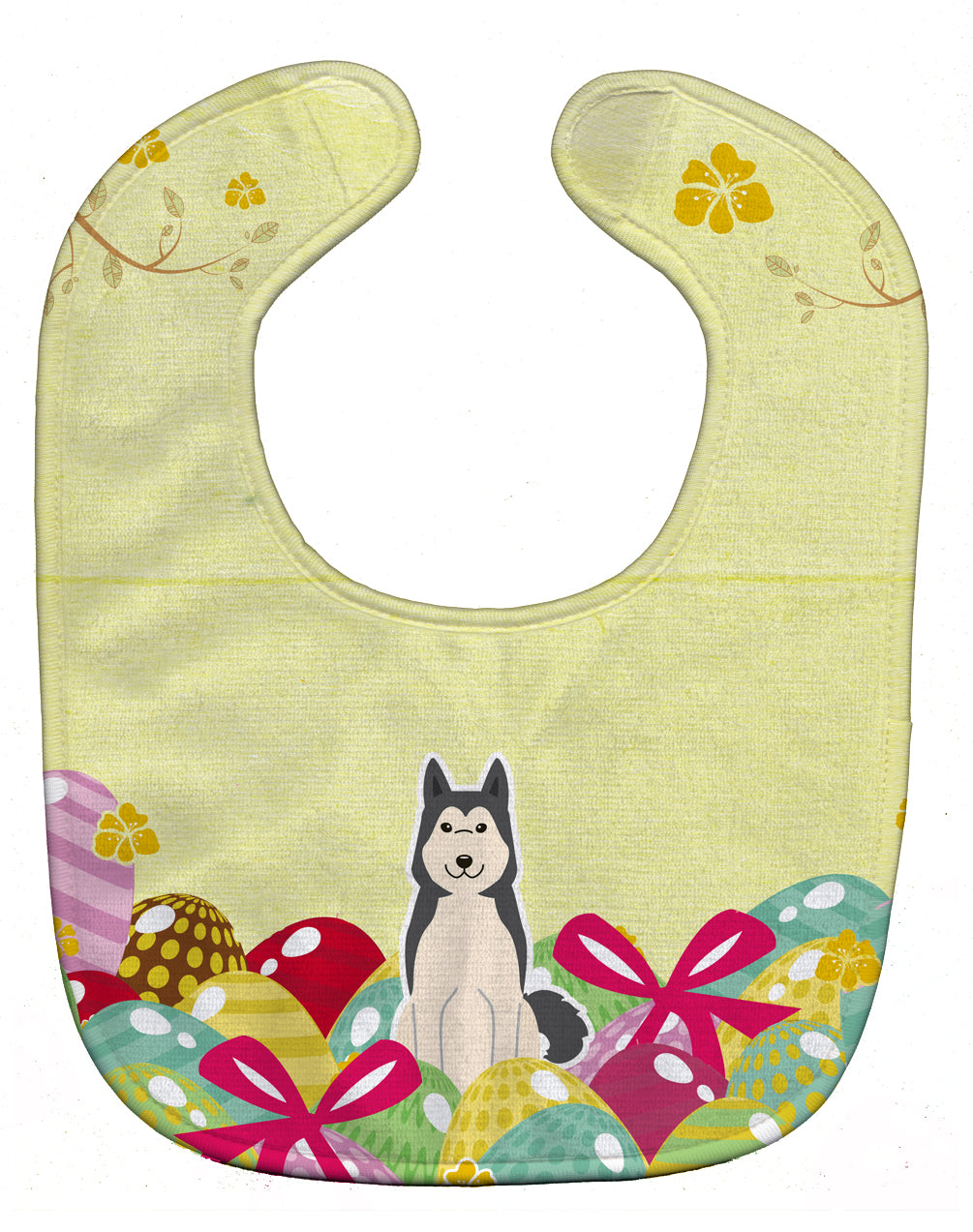 Easter Eggs West Siberian Laika Spitz Baby Bib BB6025BIB - the-store.com