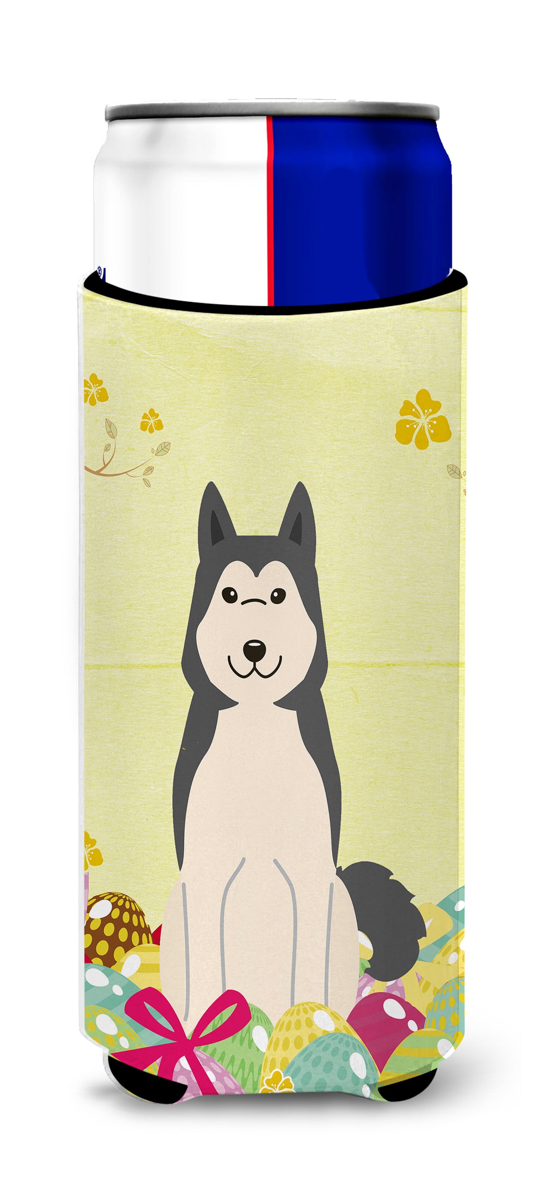 Easter Eggs West Siberian Laika Spitz  Ultra Hugger for slim cans BB6025MUK  the-store.com.