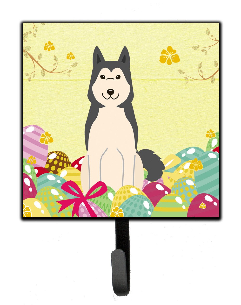 Easter Eggs West Siberian Laika Spitz Leash or Key Holder BB6025SH4 by Caroline's Treasures