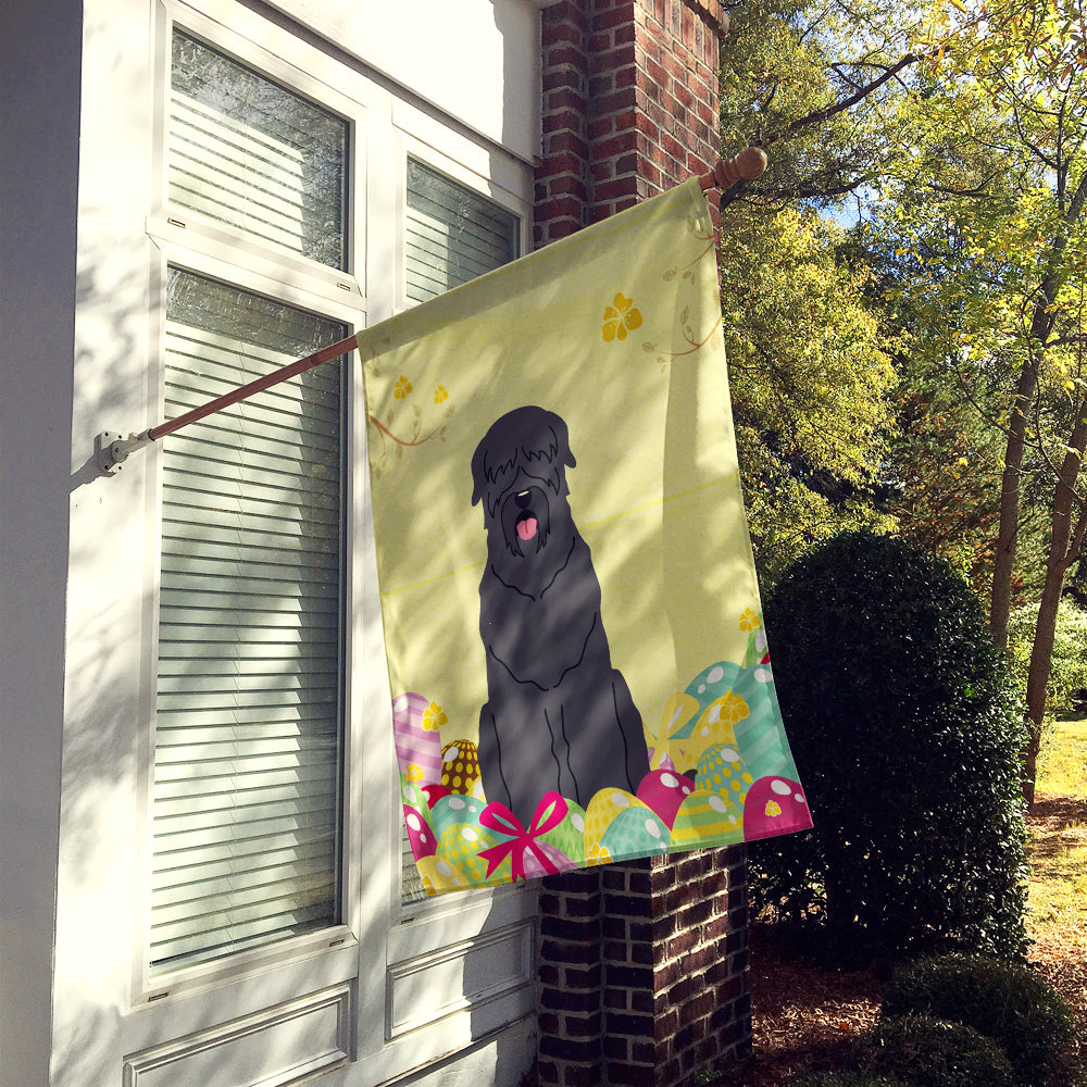 Easter Eggs Black Russian Terrier Flag Canvas House Size BB6026CHF  the-store.com.