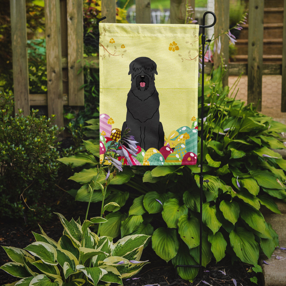 Easter Eggs Black Russian Terrier Flag Garden Size BB6026GF  the-store.com.