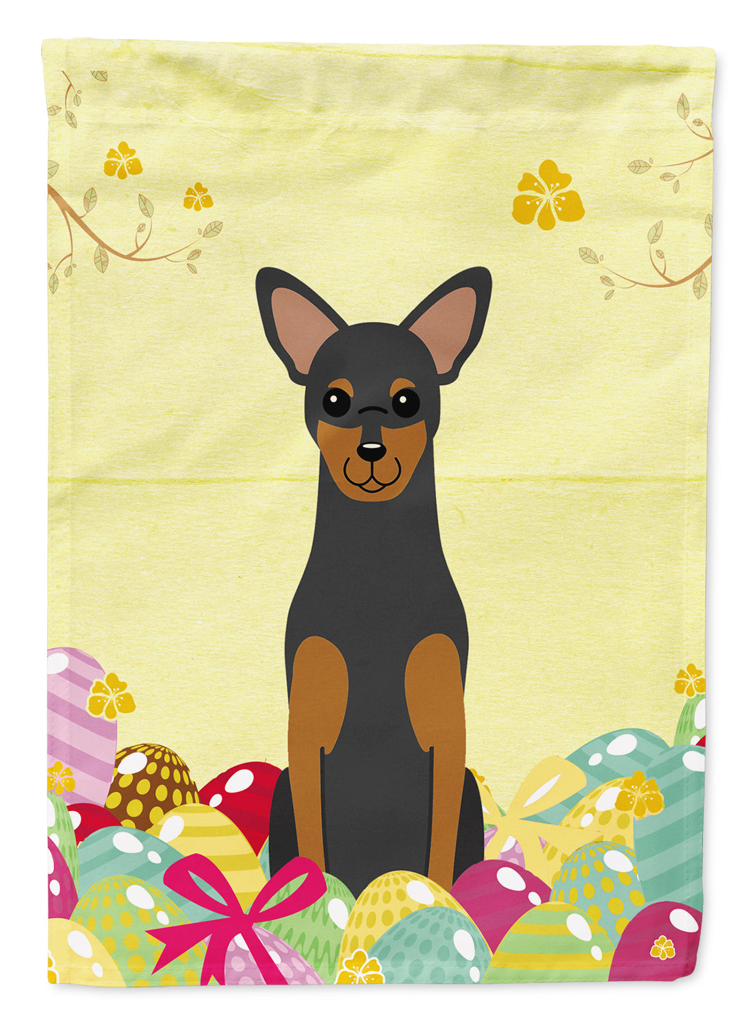 Easter Eggs Manchester Terrier Flag Garden Size BB6028GF  the-store.com.