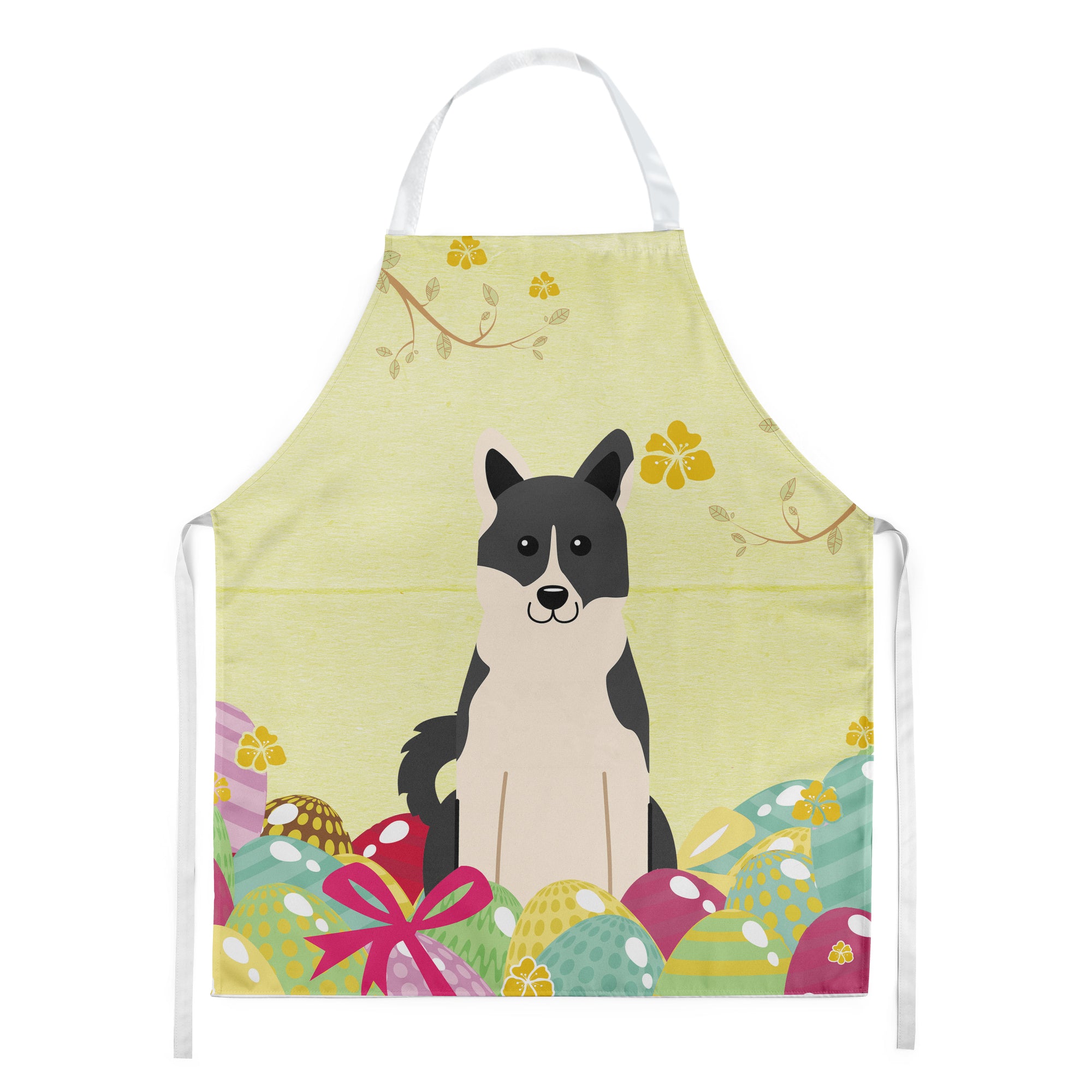 Easter Eggs Russo-European Laika Spitz Apron BB6029APRON  the-store.com.