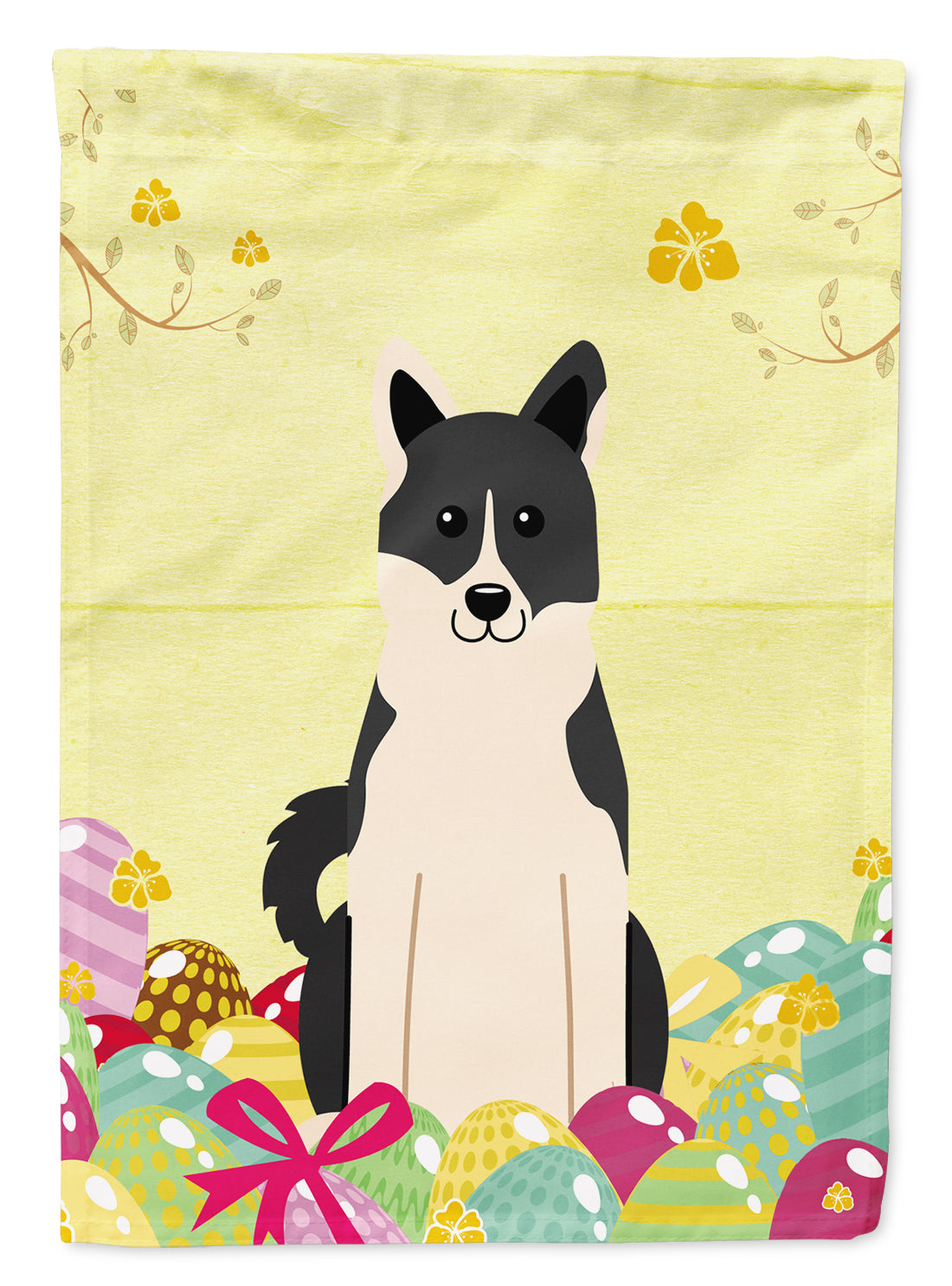 Easter Eggs Russo-European Laika Spitz Flag Garden Size BB6029GF  the-store.com.