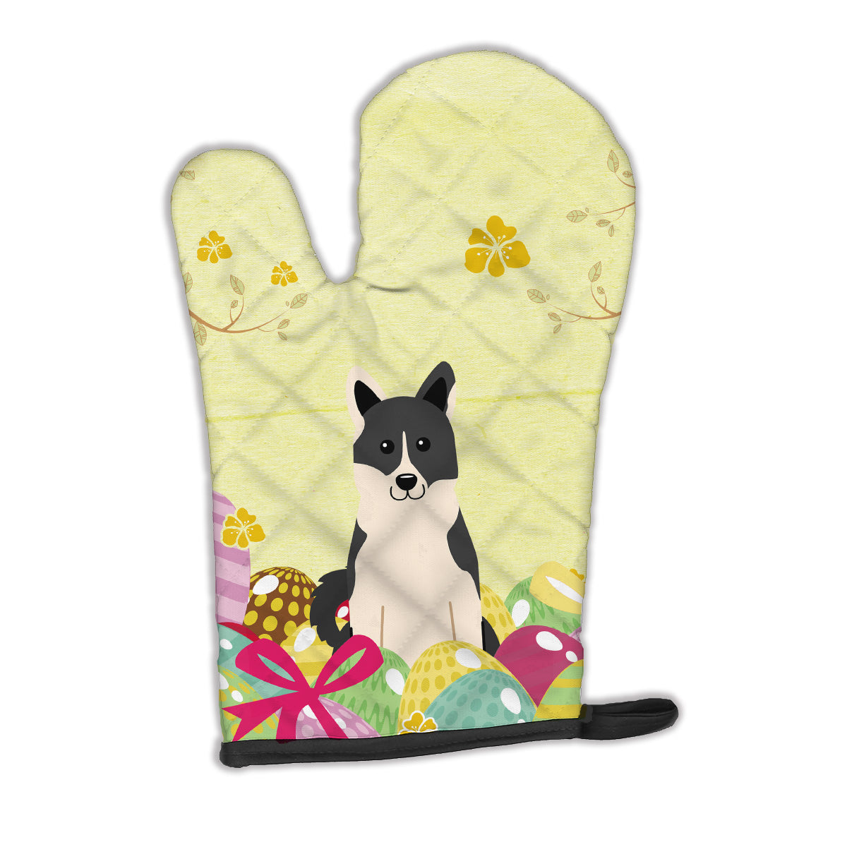 Easter Eggs Russo-European Laika Spitz Oven Mitt BB6029OVMT  the-store.com.