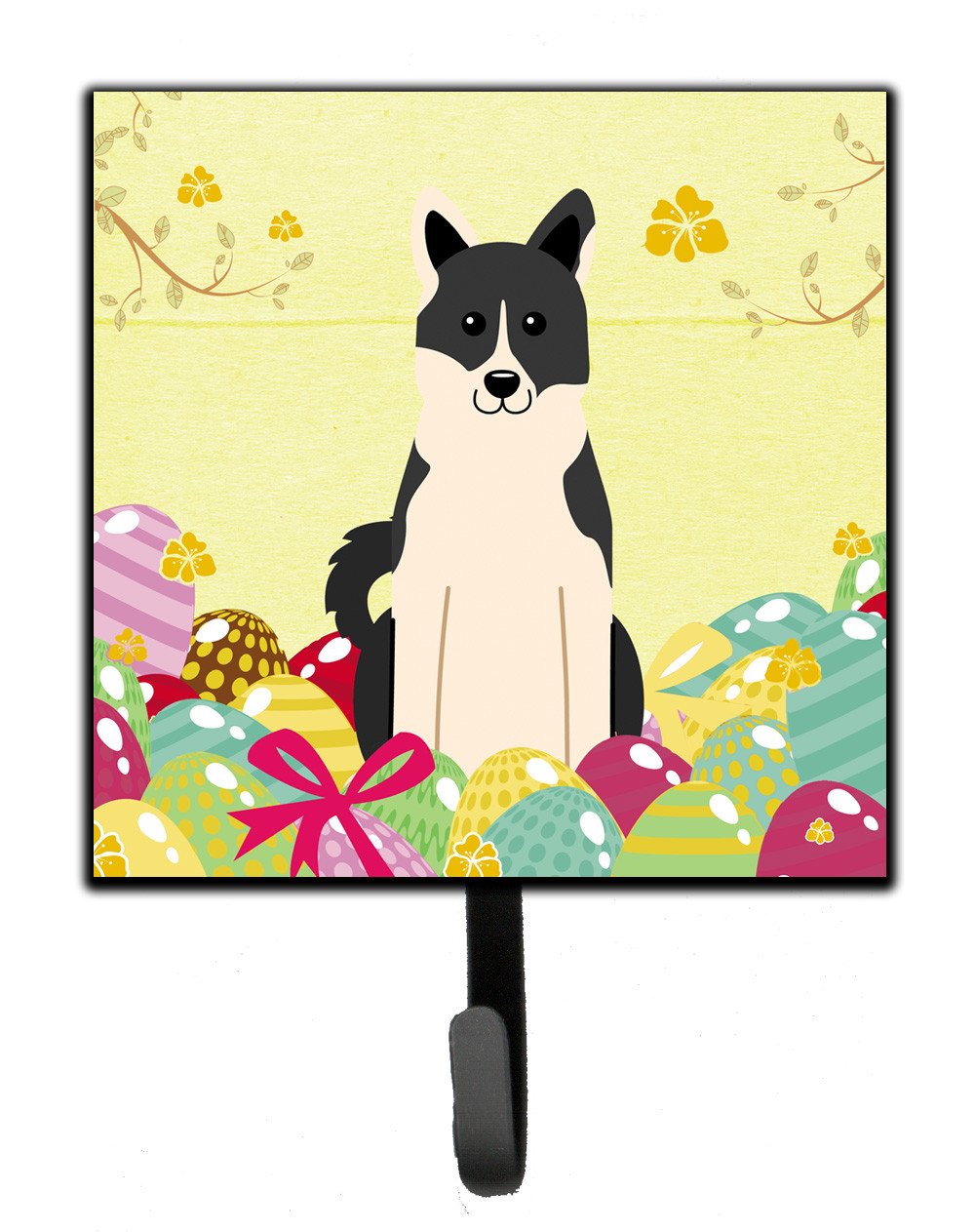 Easter Eggs Russo-European Laika Spitz Leash or Key Holder BB6029SH4 by Caroline's Treasures