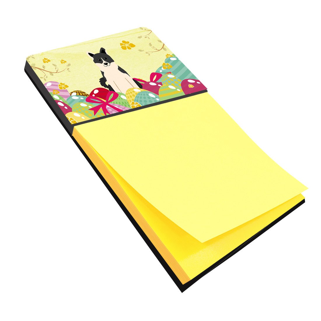 Easter Eggs Russo-European Laika Spitz Sticky Note Holder BB6029SN by Caroline's Treasures