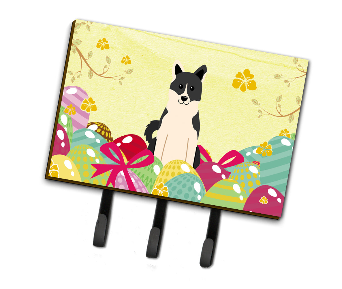 Easter Eggs Russo-European Laika Spitz Leash or Key Holder BB6029TH68  the-store.com.