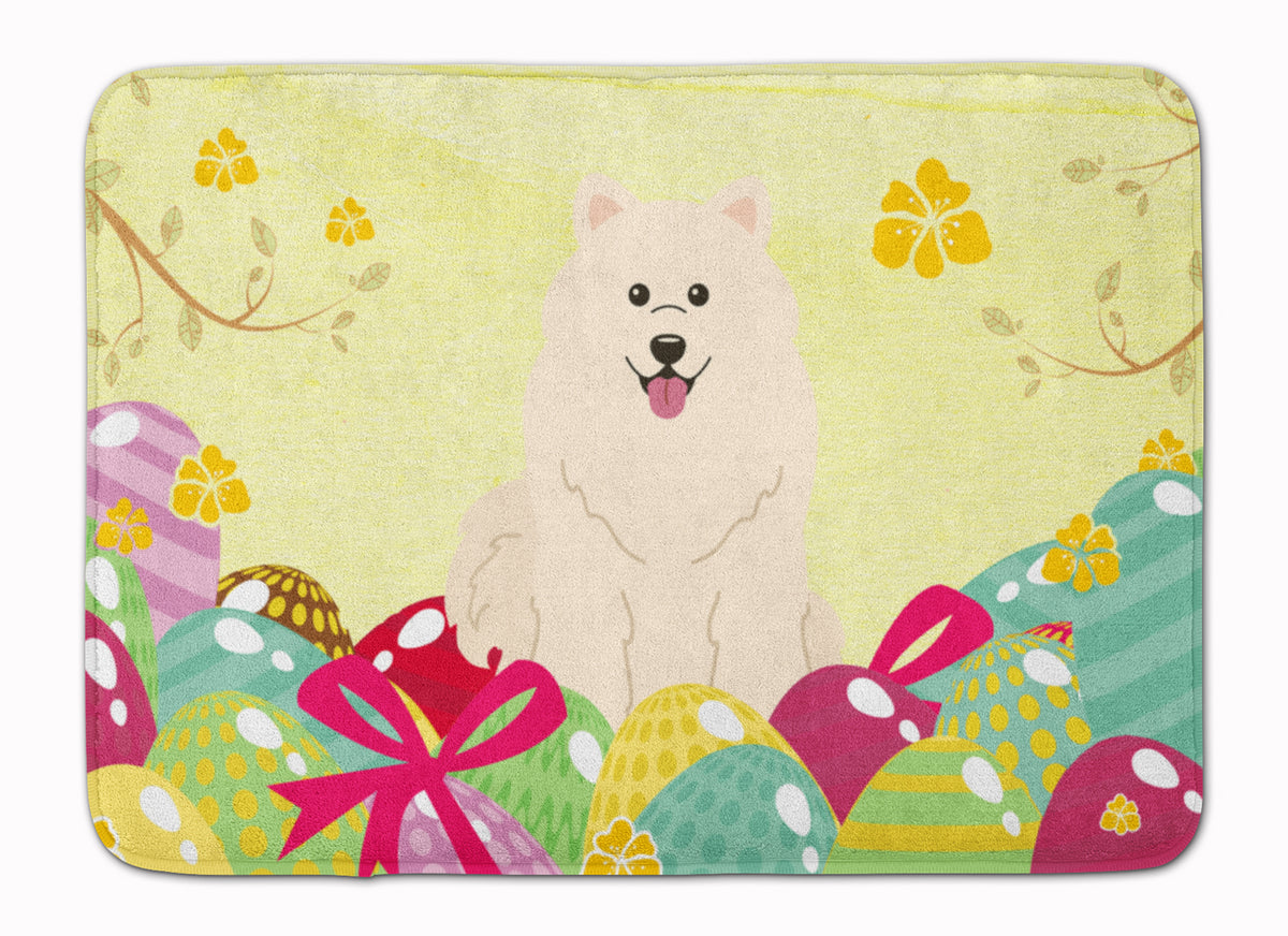 Easter Eggs Samoyed Machine Washable Memory Foam Mat BB6030RUG - the-store.com