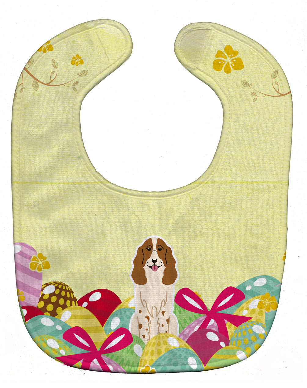 Easter Eggs Russian Spaniel Baby Bib BB6031BIB - the-store.com