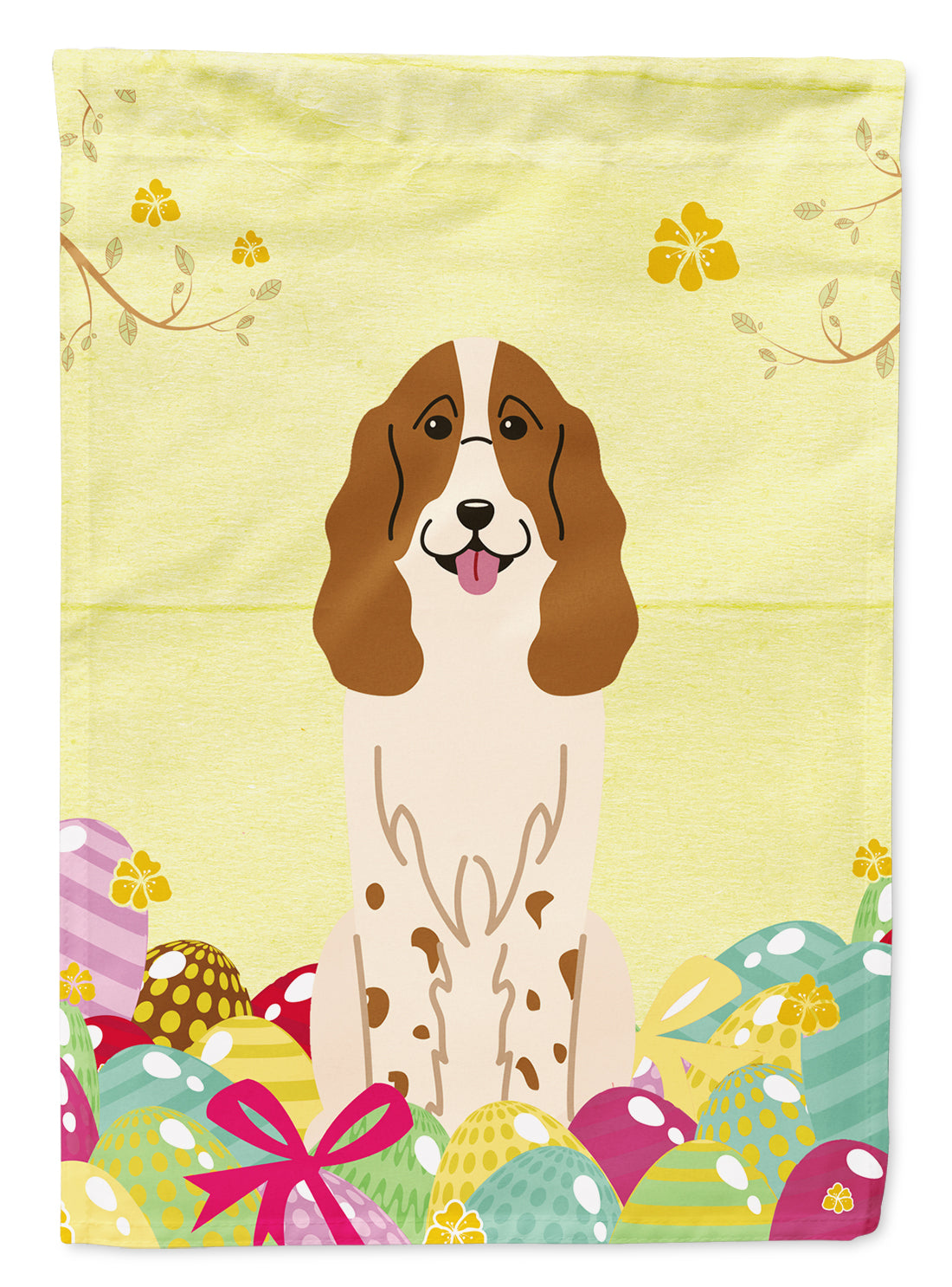 Easter Eggs Russian Spaniel Flag Garden Size BB6031GF  the-store.com.