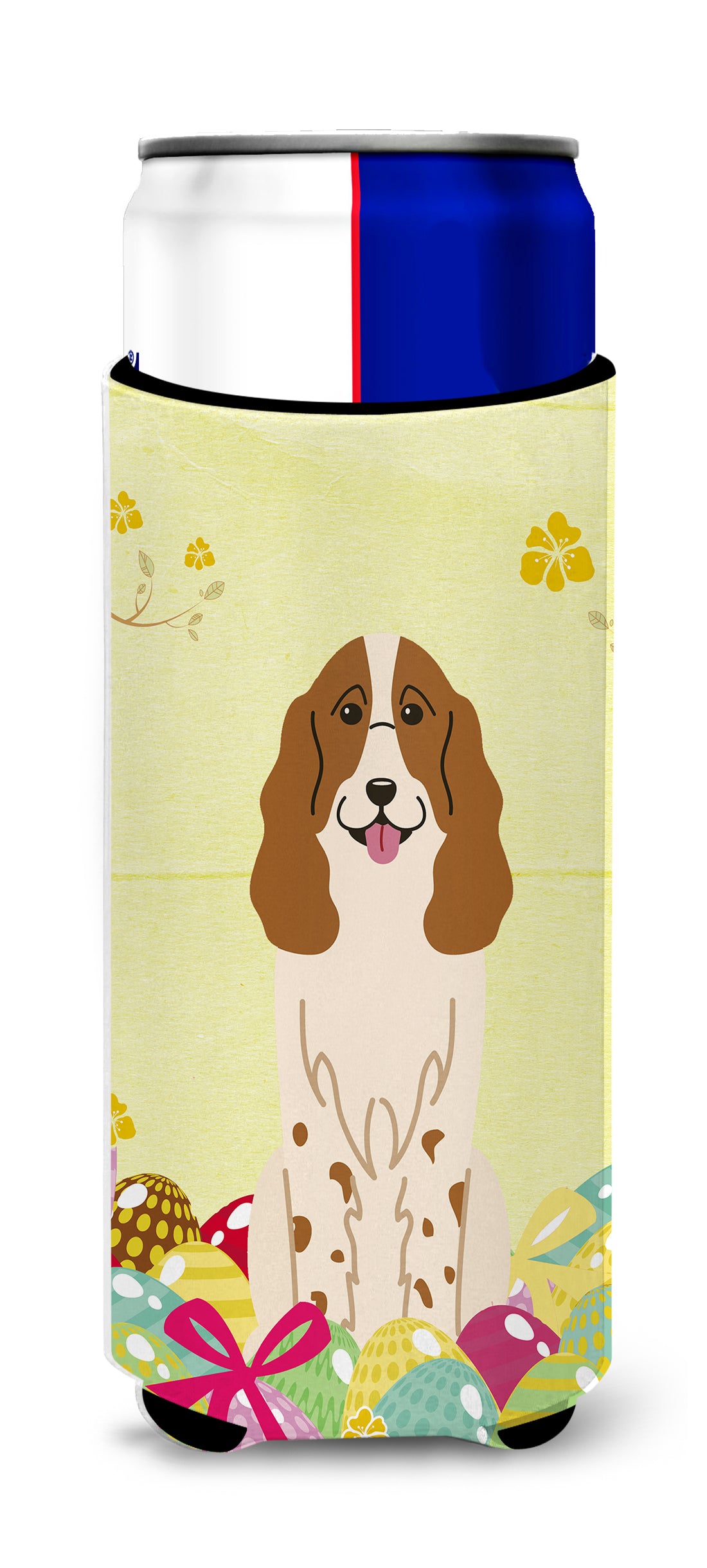 Easter Eggs Russian Spaniel  Ultra Hugger for slim cans BB6031MUK  the-store.com.