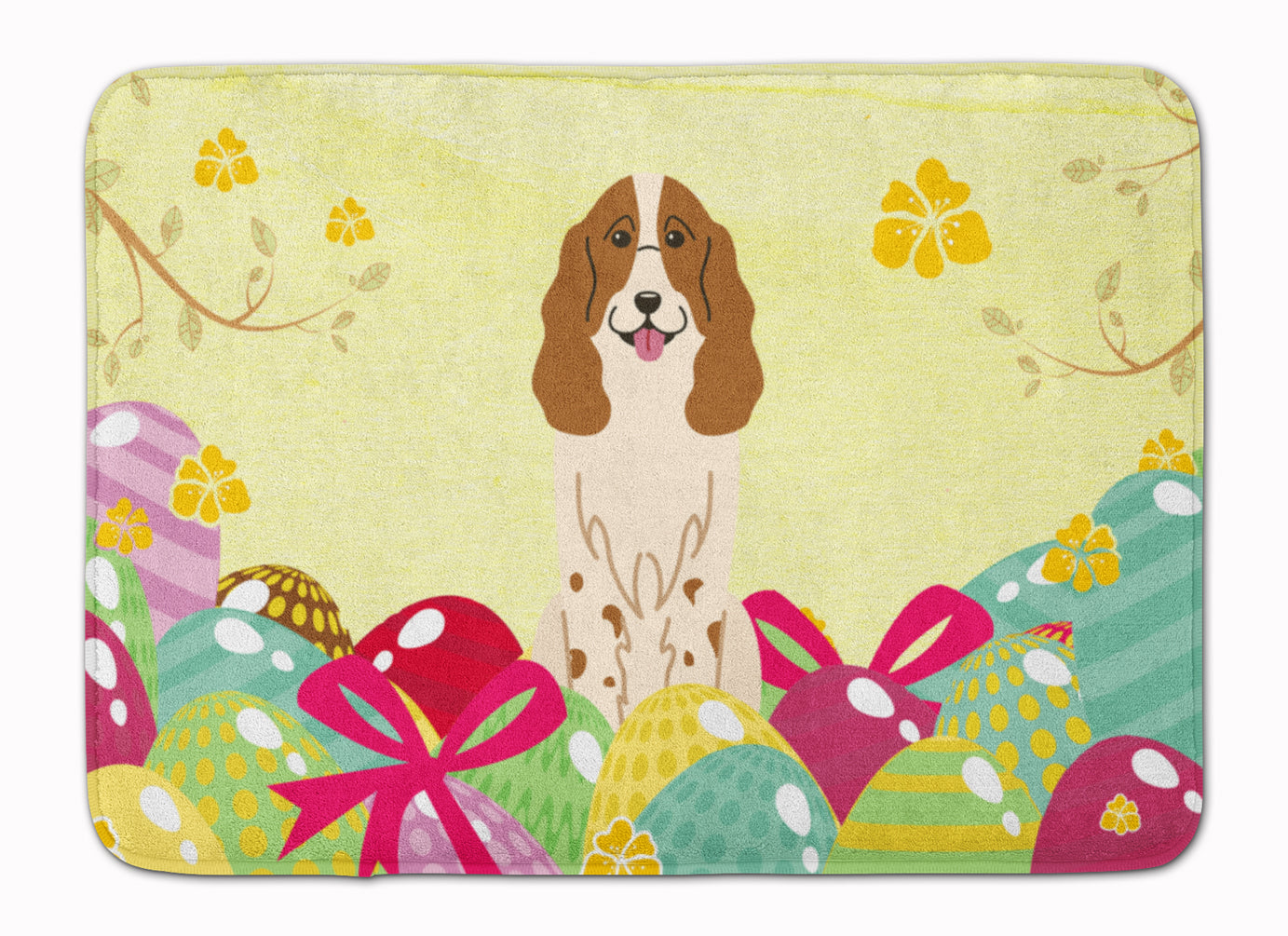 Easter Eggs Russian Spaniel Machine Washable Memory Foam Mat BB6031RUG - the-store.com